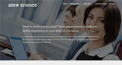 Desktop Screenshot of amwscience.org